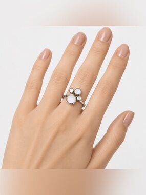 Calvin Klein | Womens Collection Stainless Steel Spin Ring Size 8